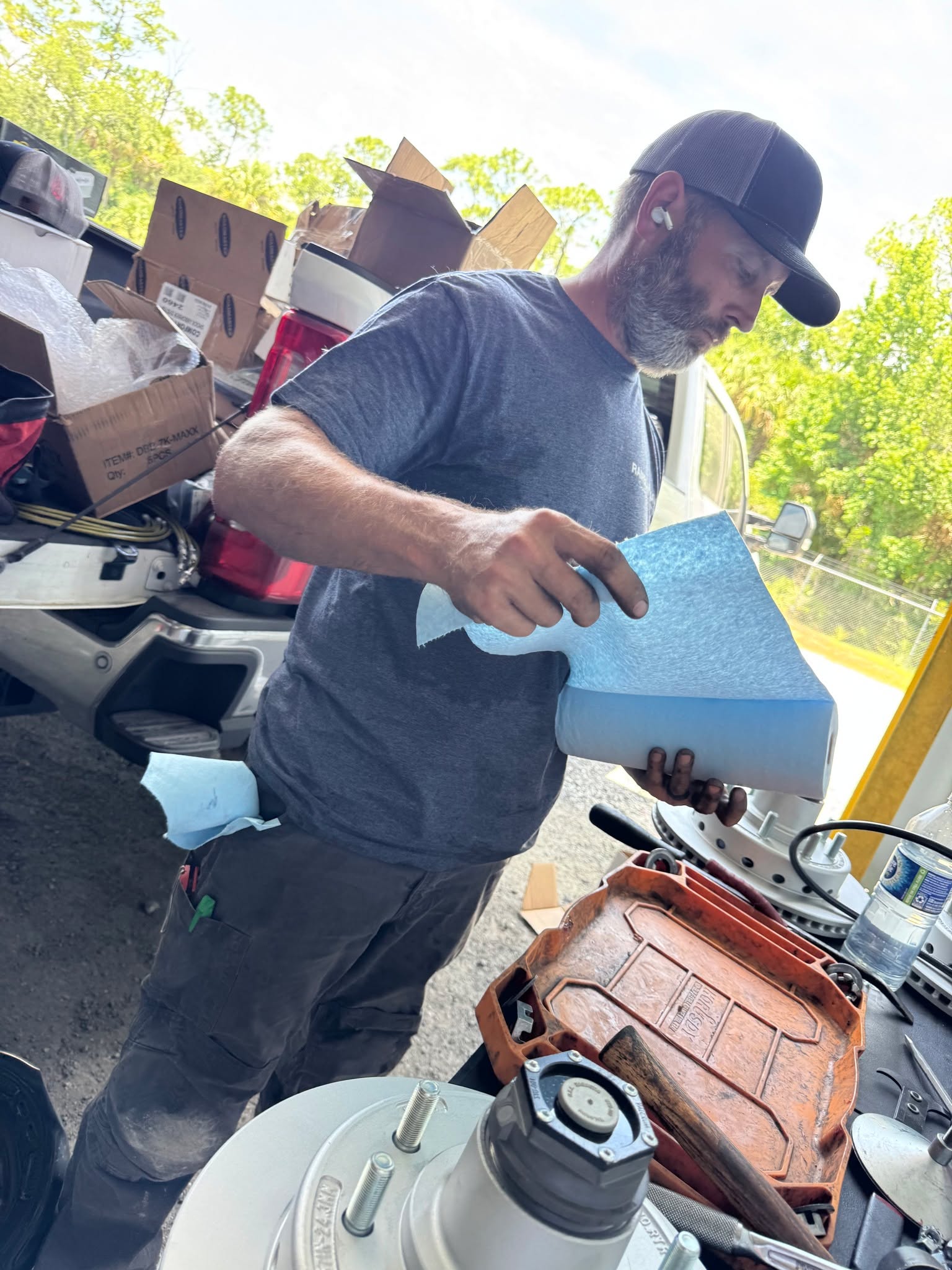 Mobile RV repair in the field