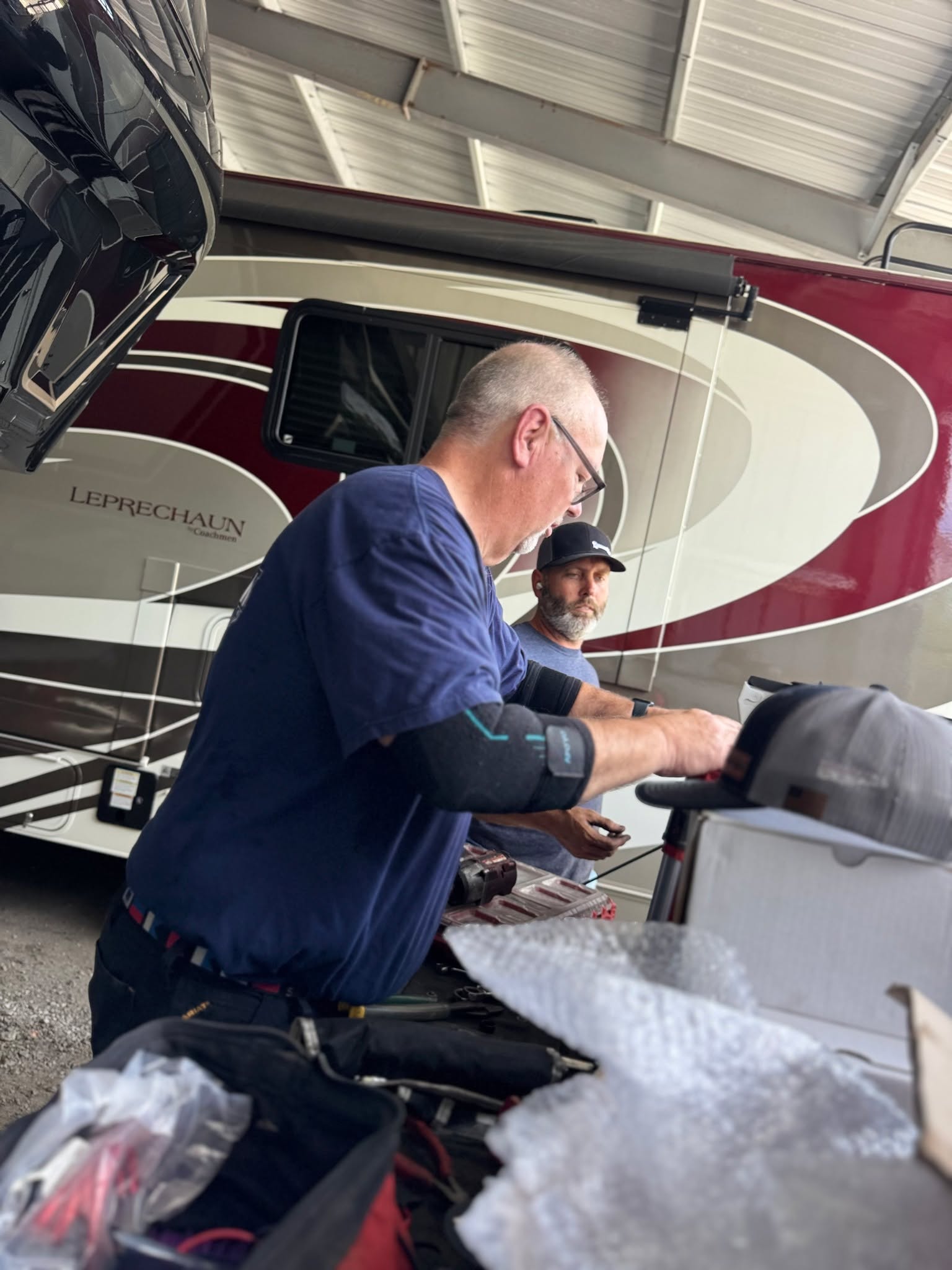 On-site brake service